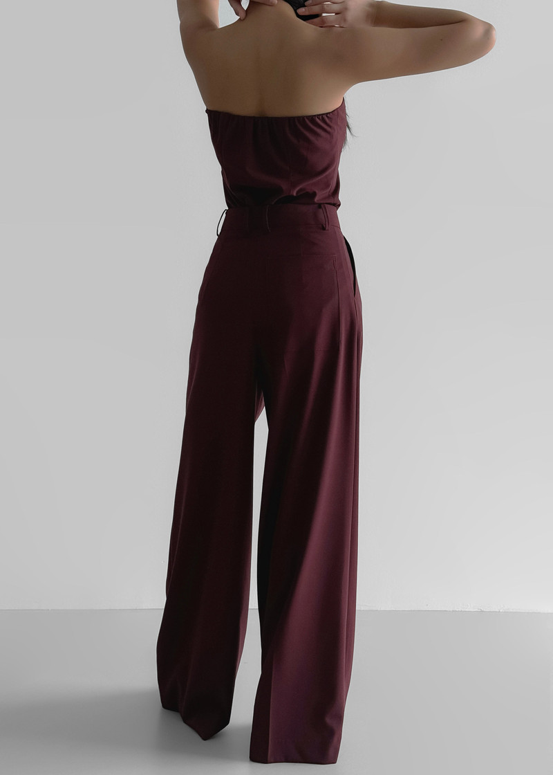 Abbie Trousers - Burgundy 9