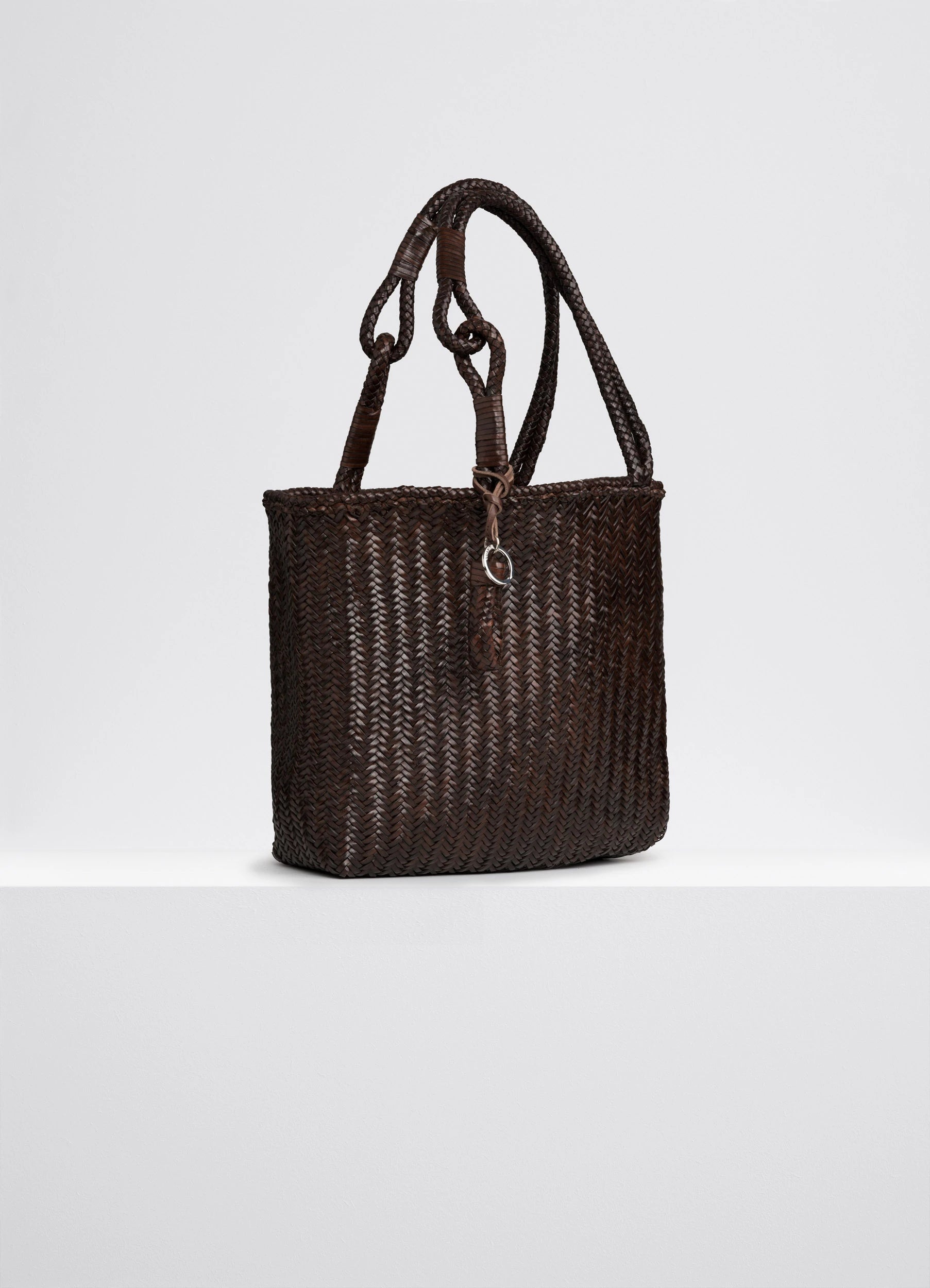 CHEVRON LEATHER TOTE M - 2
