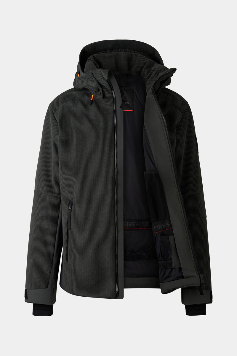 BOGNER Hardo Corduroy ski jacket in Dark green outlook
