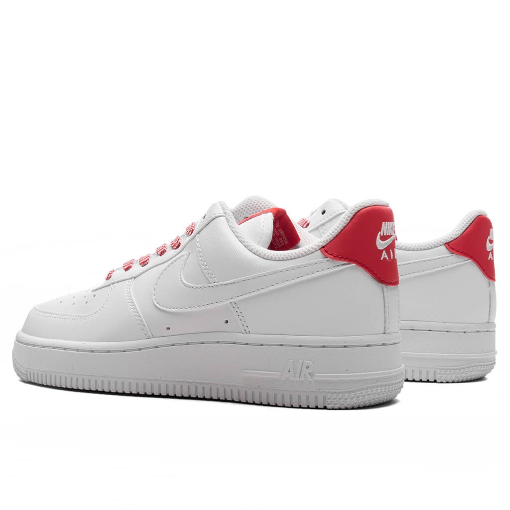 WOMEN'S AIR FORCE 1 '07 NEXT NATURE - WHITE/LIGHT CRIMSON/PINK FOAM - 3