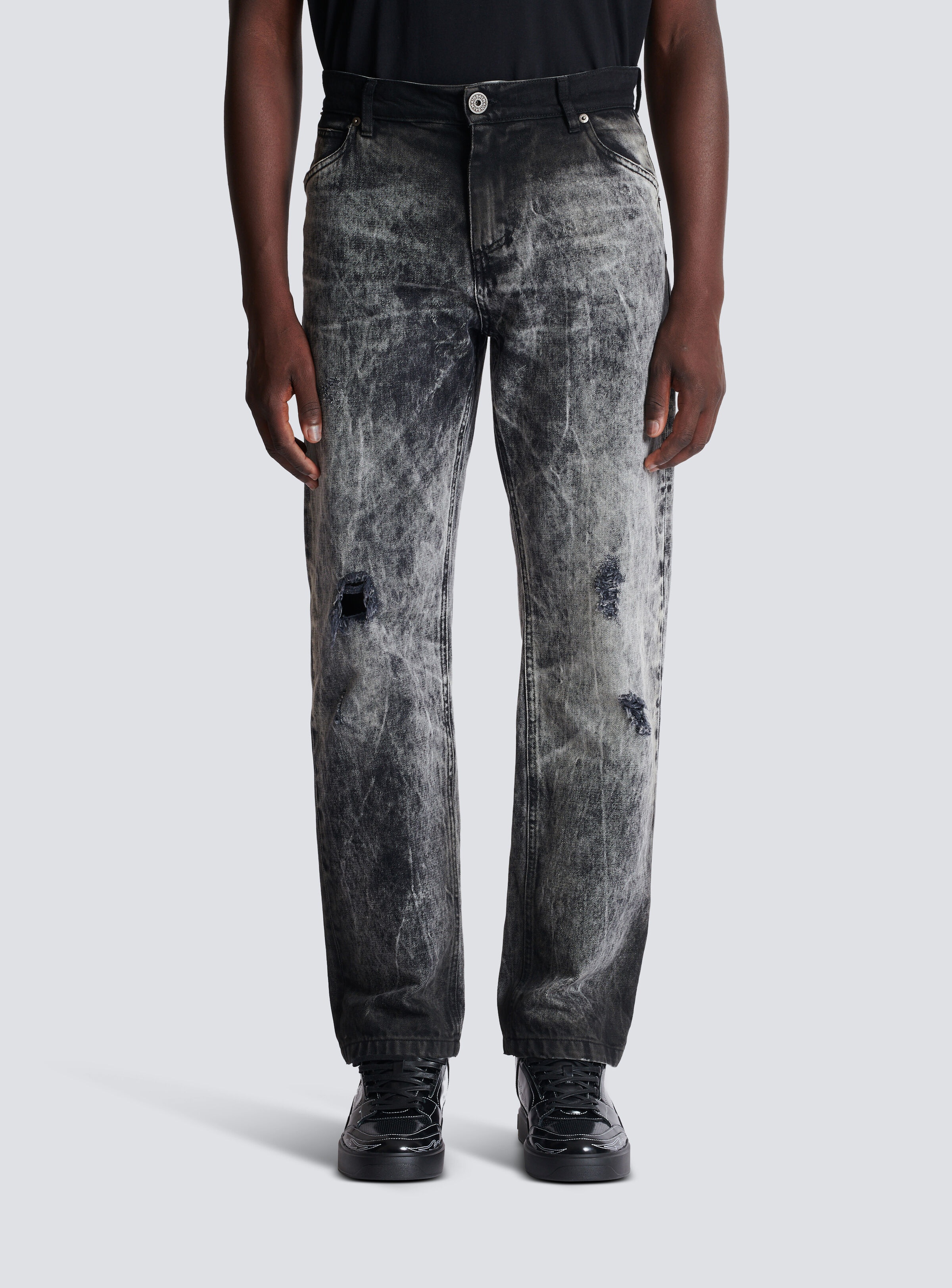 Stonewash denim jeans - 5