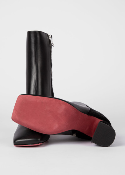 Paul Smith Leather And Calf-Hair 'Agnes' Ankle Boots outlook