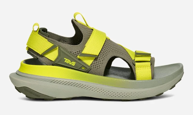 Men's Aventrail Trail Running Sandal in Deep Lichen Green/Sulphur Springs - 1
