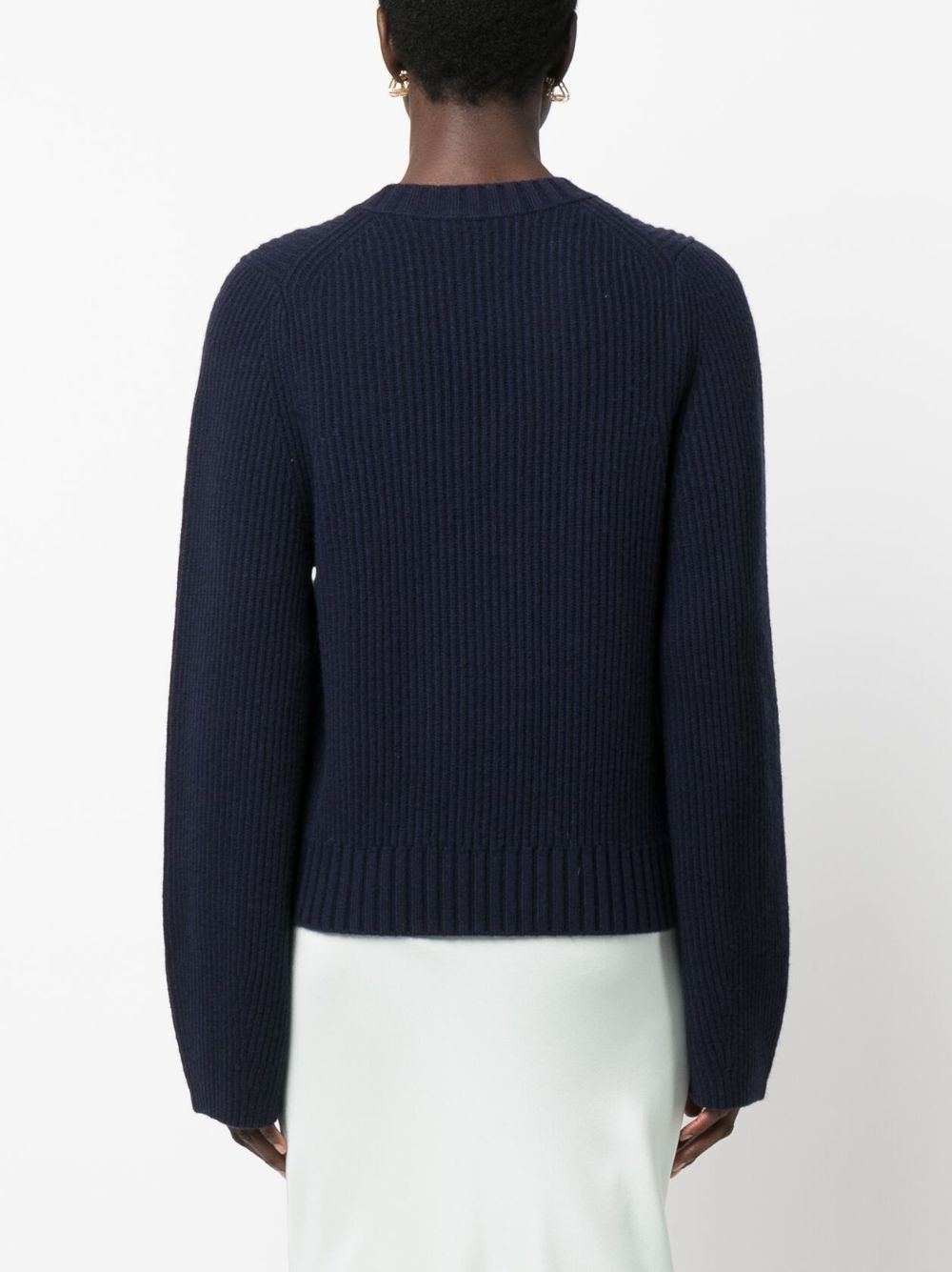 ribbed-knit sweatshirt - 4