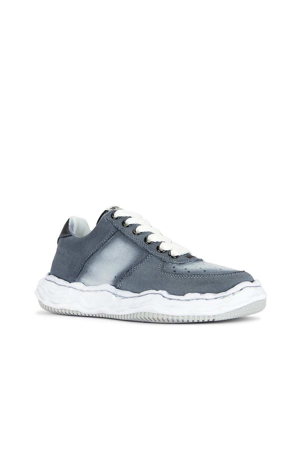 Wayne Original Sole Colored With Spray Canvas Low Top Sneakers - 2