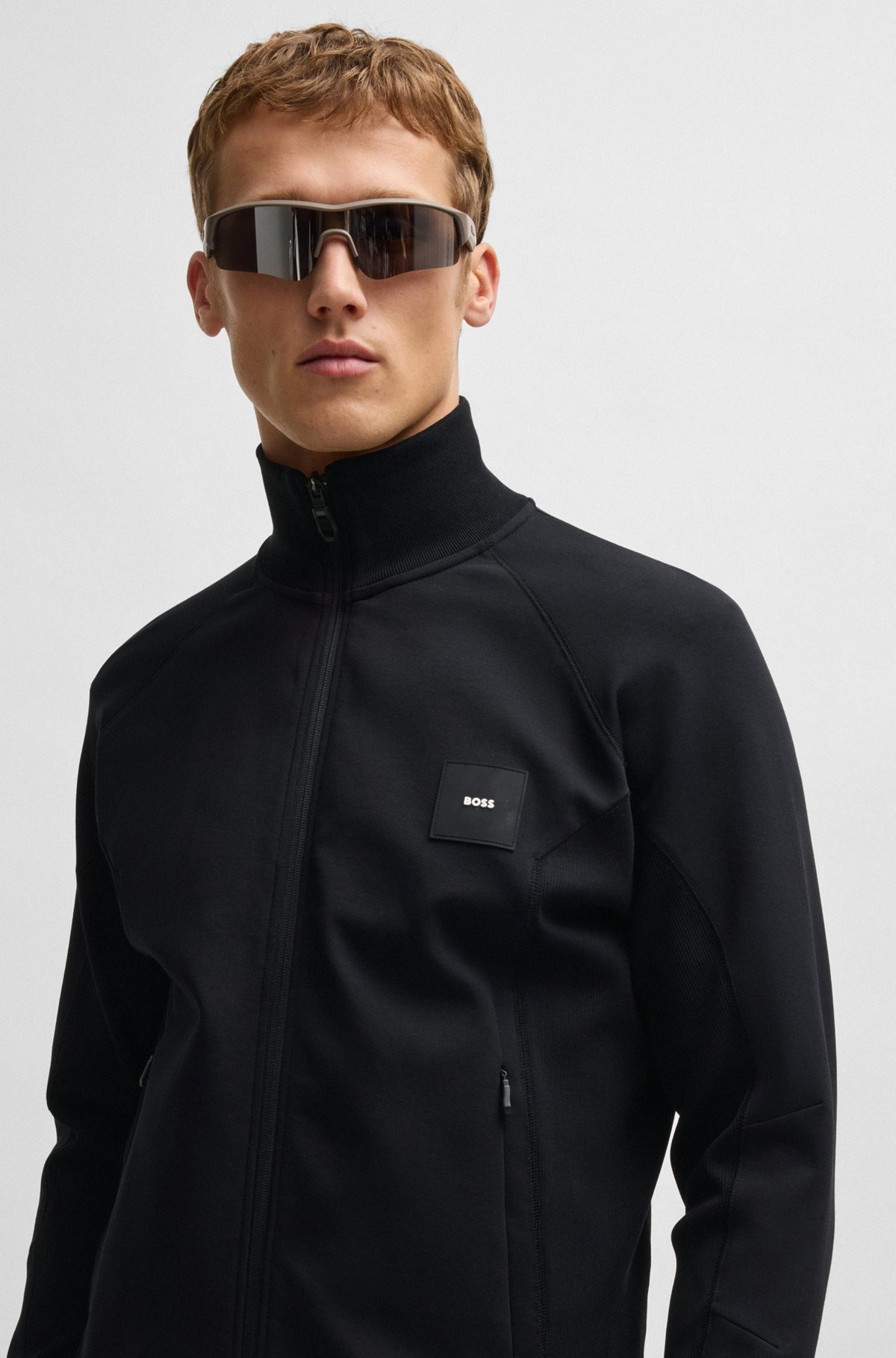 SWEATSHIRT WITH STRETCH-COTTON INSERTS - 3