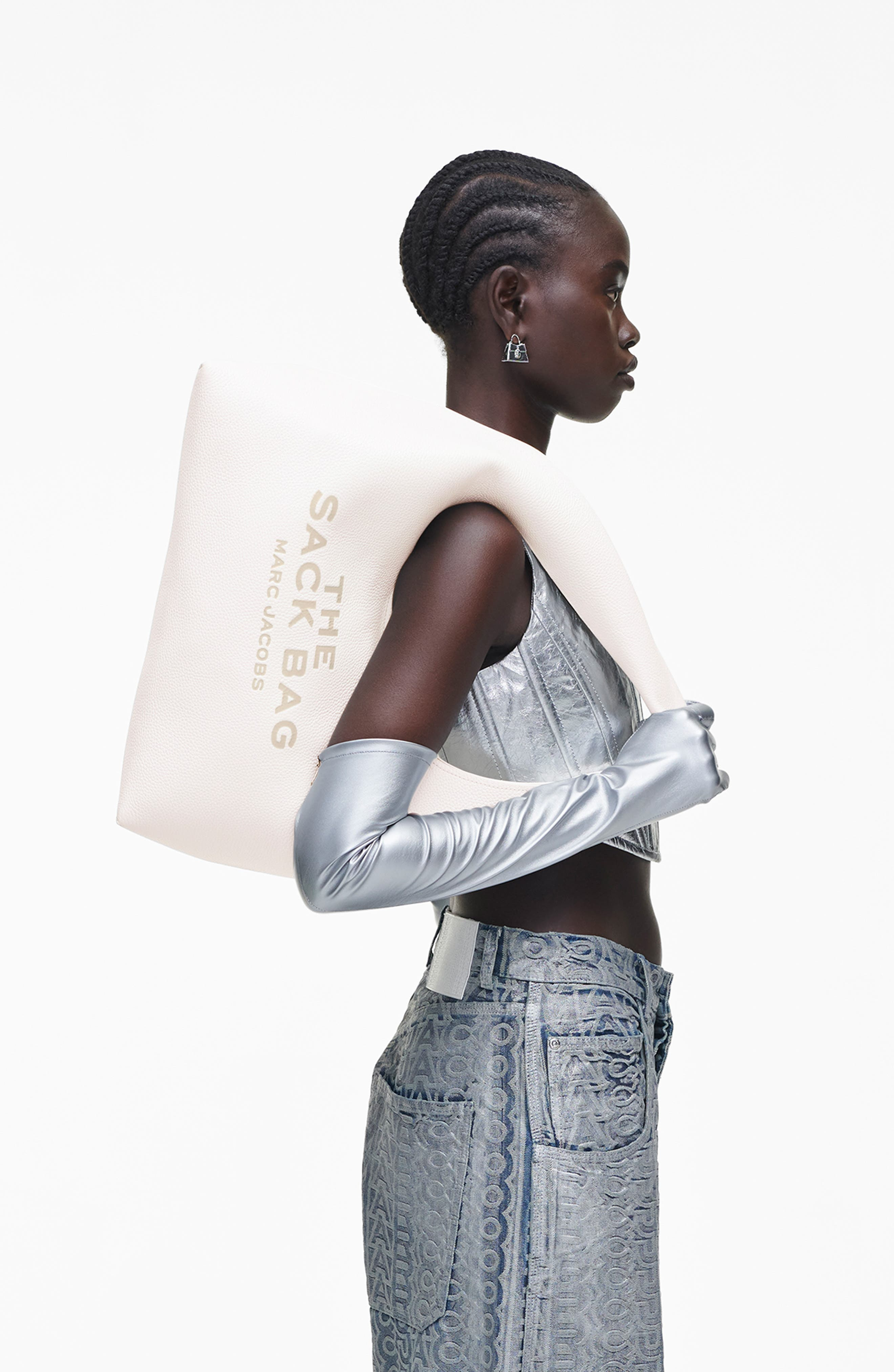 Marc Jacobs The Leather Sack Bag in White at Nordstrom - 7