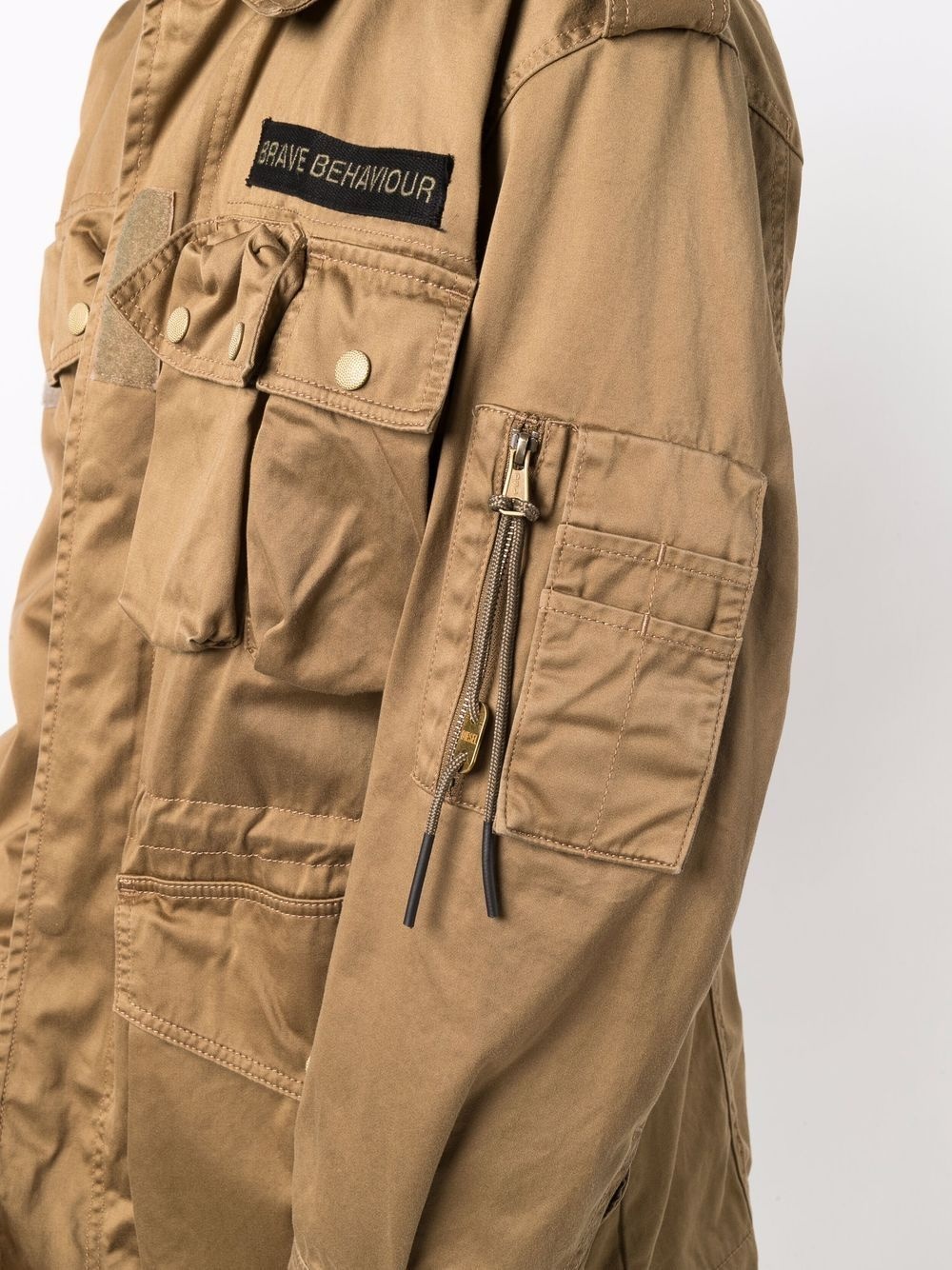 Green Label multi-pocket field jacket - 5