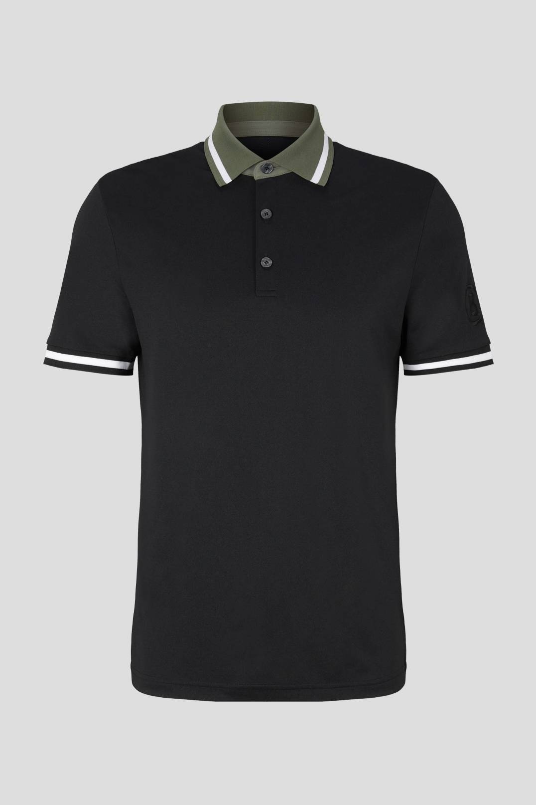 EMILO FUNCTIONAL POLO SHIRT IN BLACK - 1