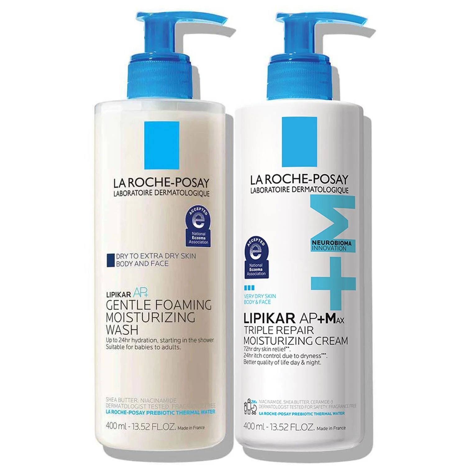Lipikar AP+ Body Wash & AP+M Moisturizing Cream Set - 1