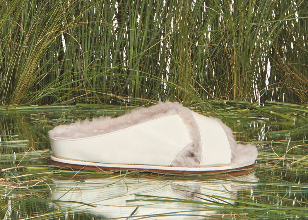 Ellington Slide with Cream Wool Fur - 5