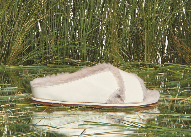 Ellington Slide with Cream Wool Fur 5