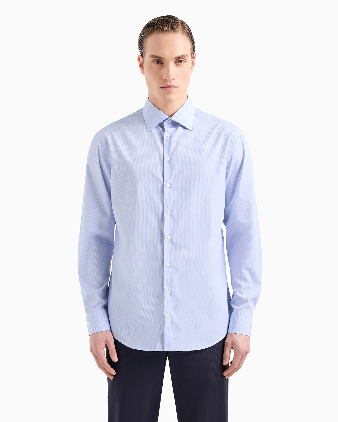 Regular-fit shirt made from micro-woven cotton - 4