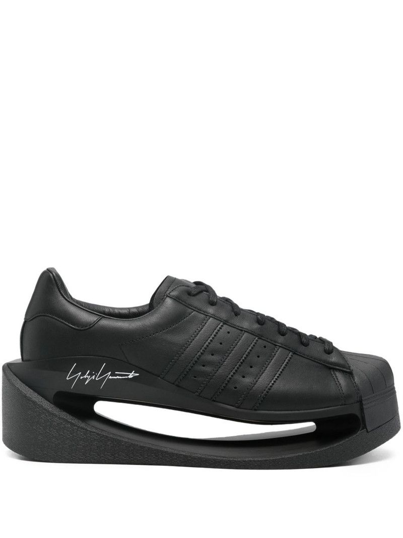 platform leather trainers 1