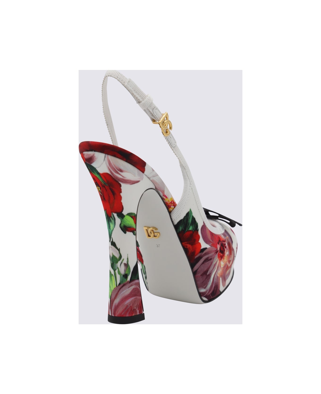 White And Multicolor Pumps - 2