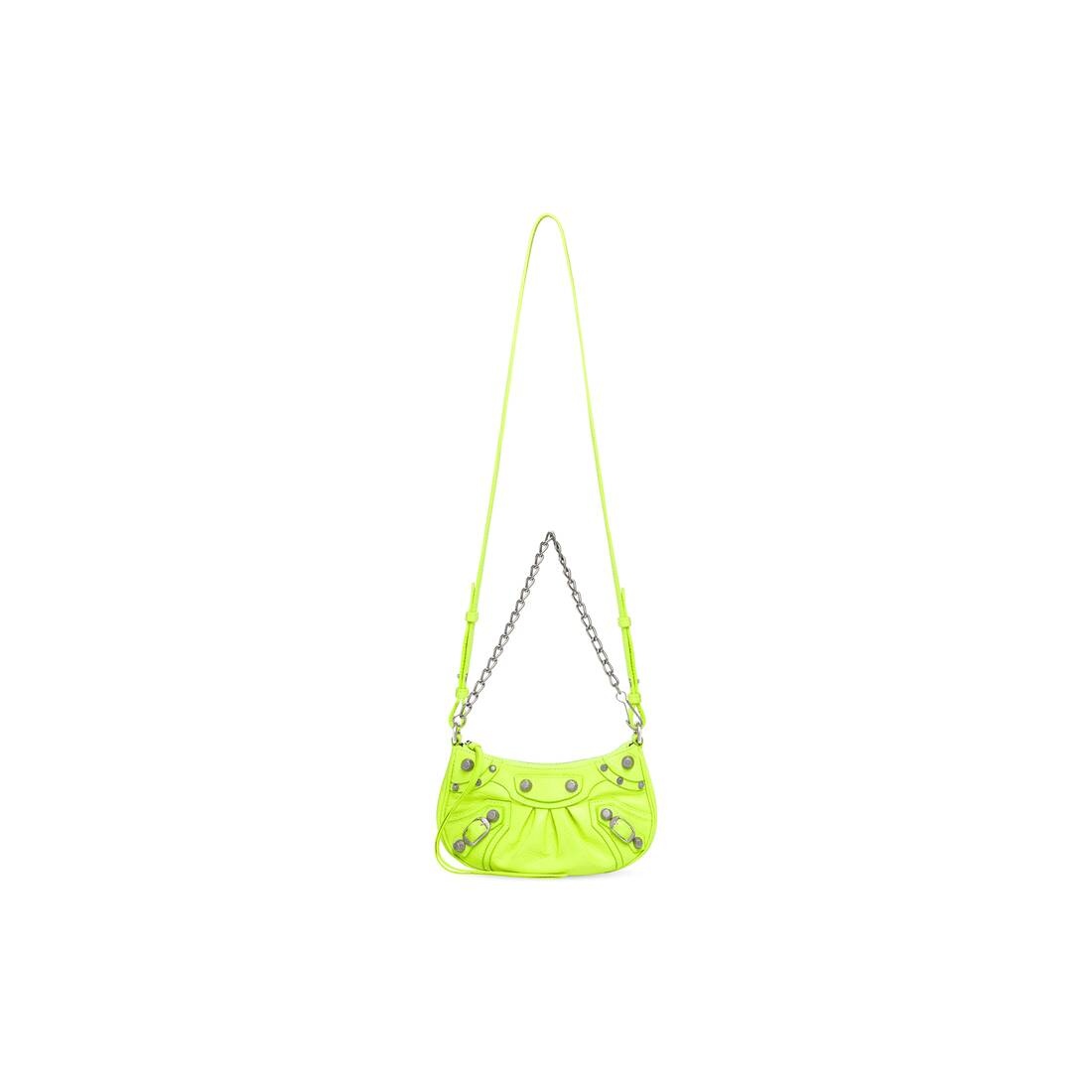 Women's Le Cagole Mini Purse With Chain in Yellow - 6