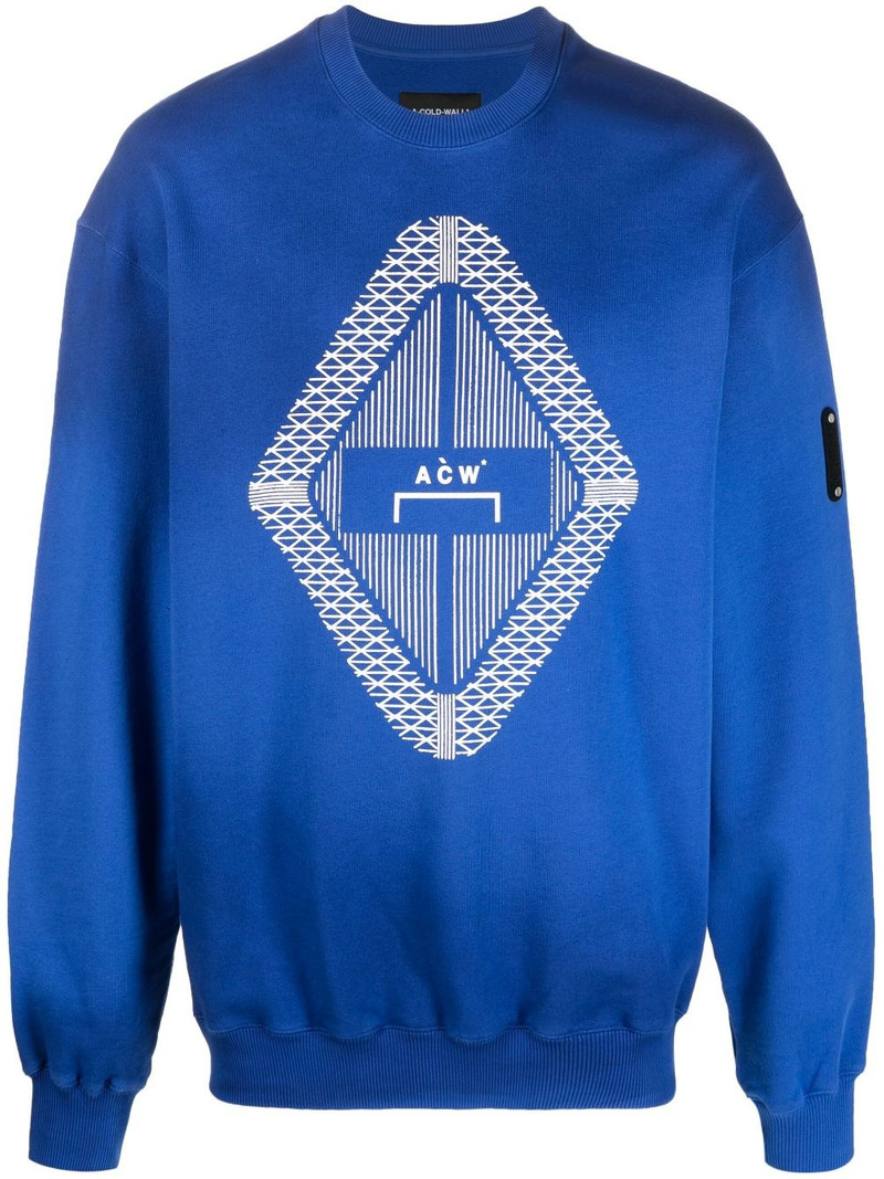 Gradient logo-print sweatshirt 1