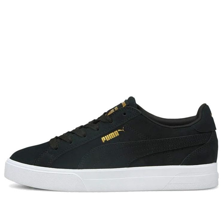 (WMNS) PUMA Ana Suede Sneakers Black 380634-01 - 1