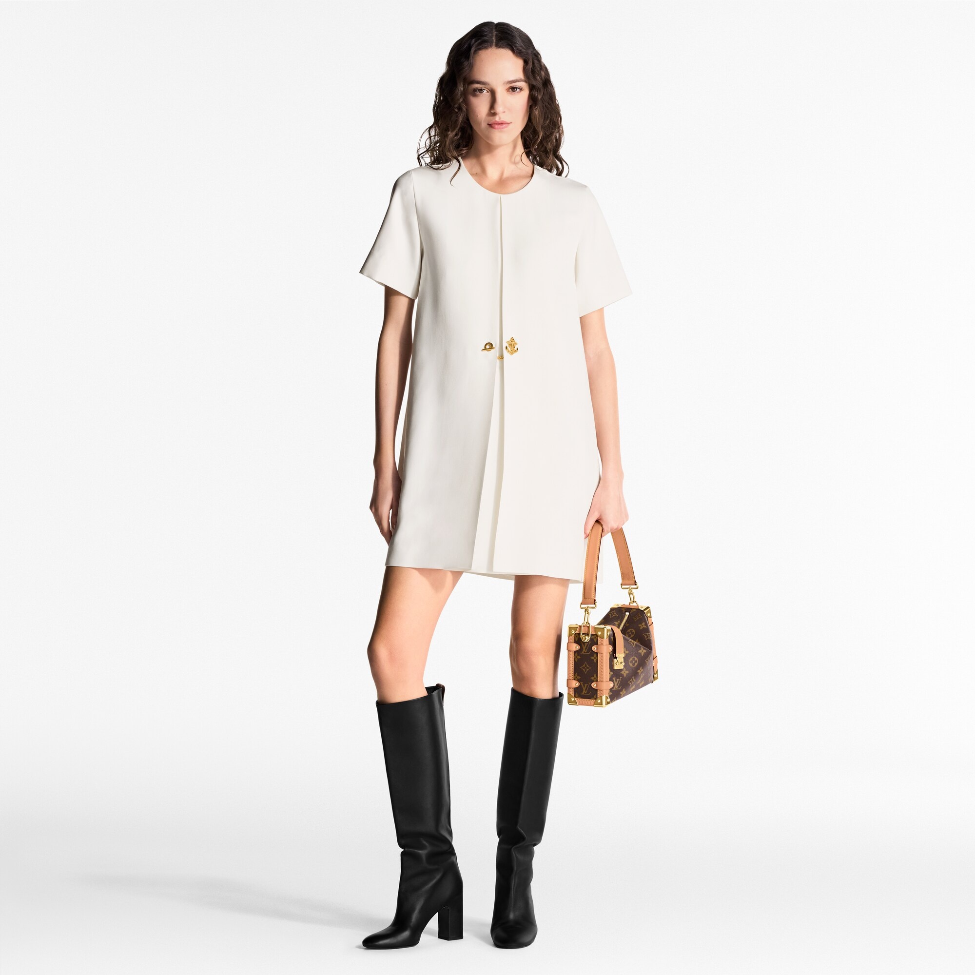 Anchor Button A-Line Dress - 4