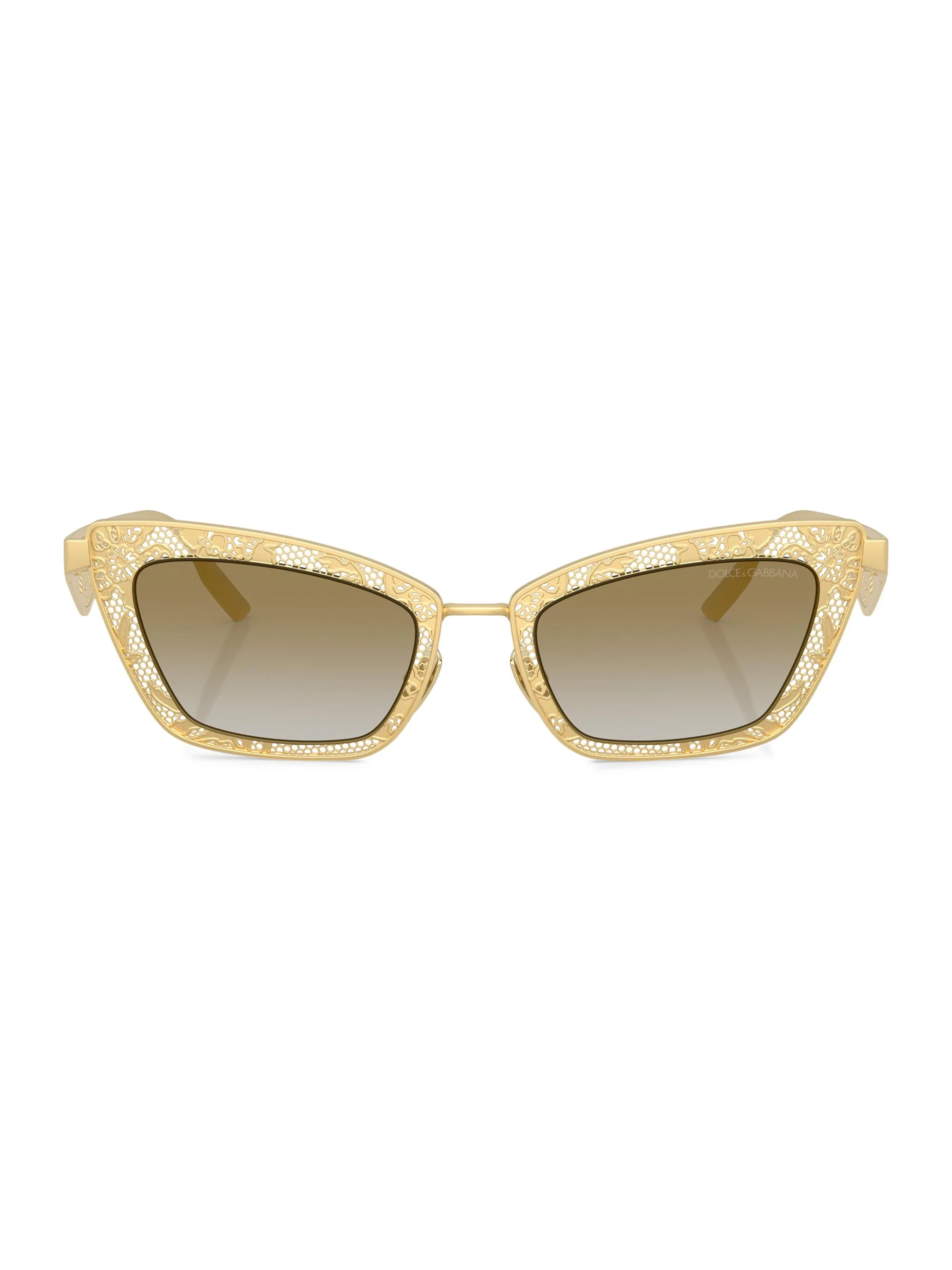 Women's 51MM Cat-Eye Sunglasses - Gradient Brown Matte Gold - 1