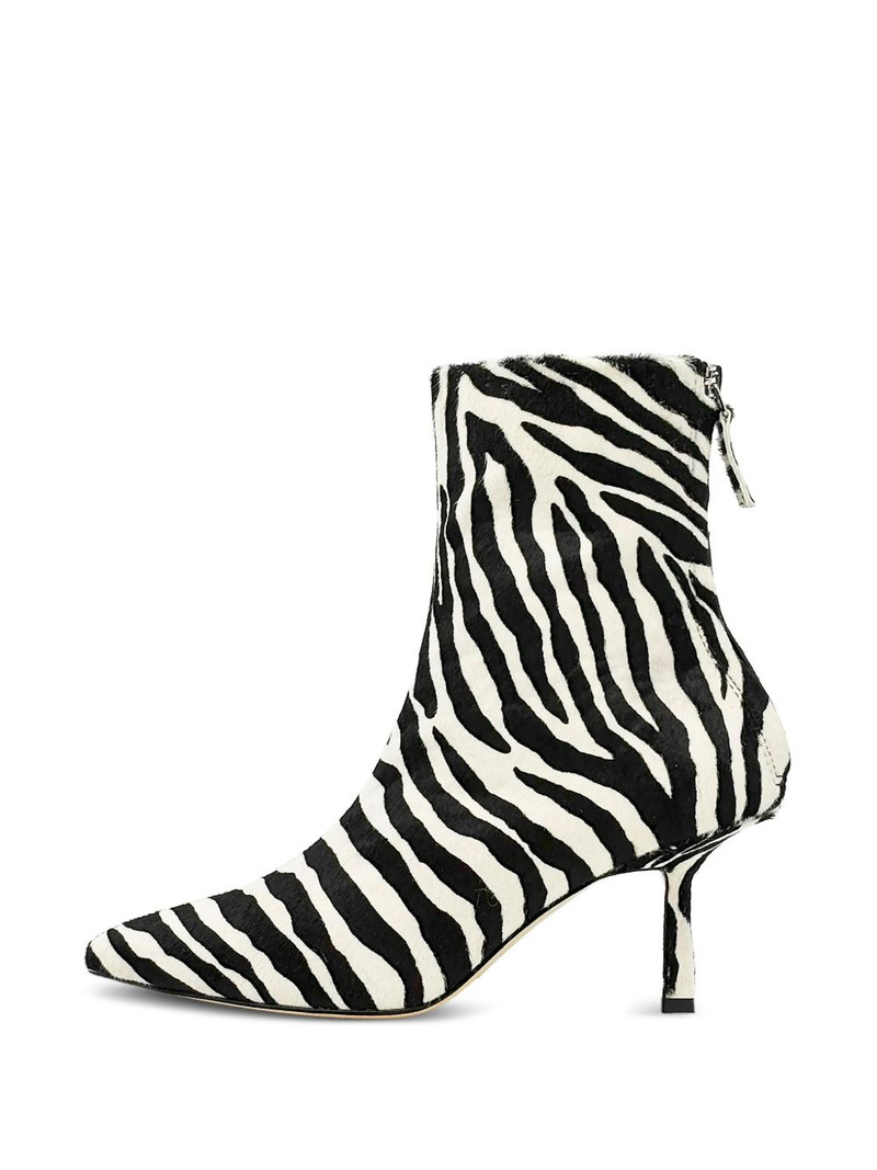 Petra zebra-print ankle boots 1