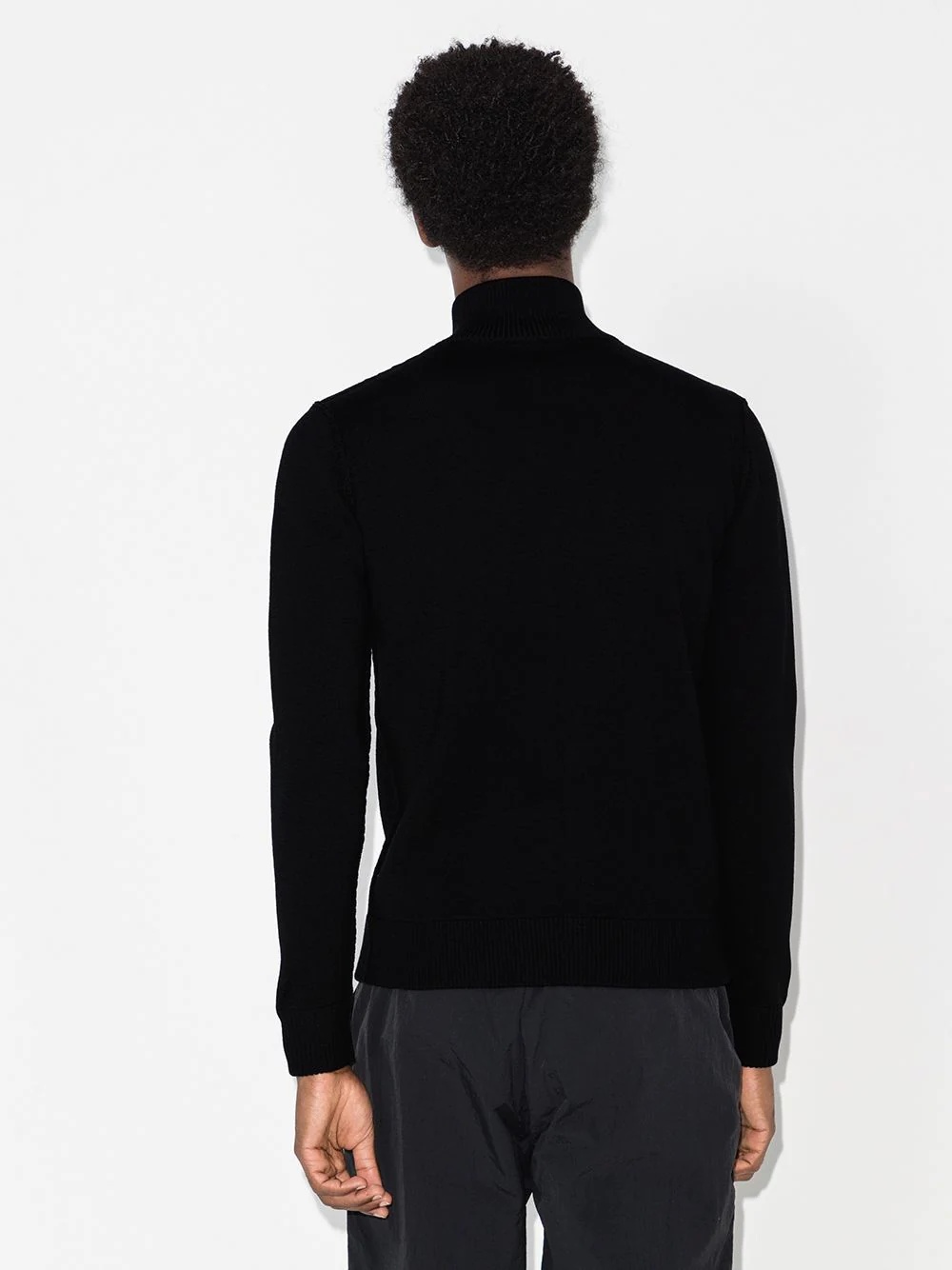 high-neck front-zip jumper - 3