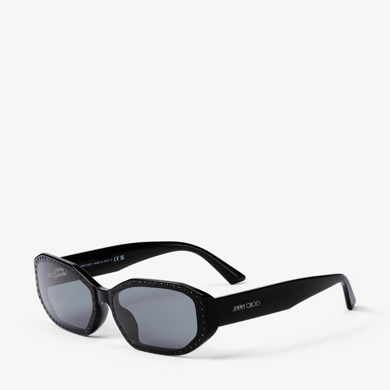 JIMMY CHOO Nola
Black Oval Sunglasses outlook