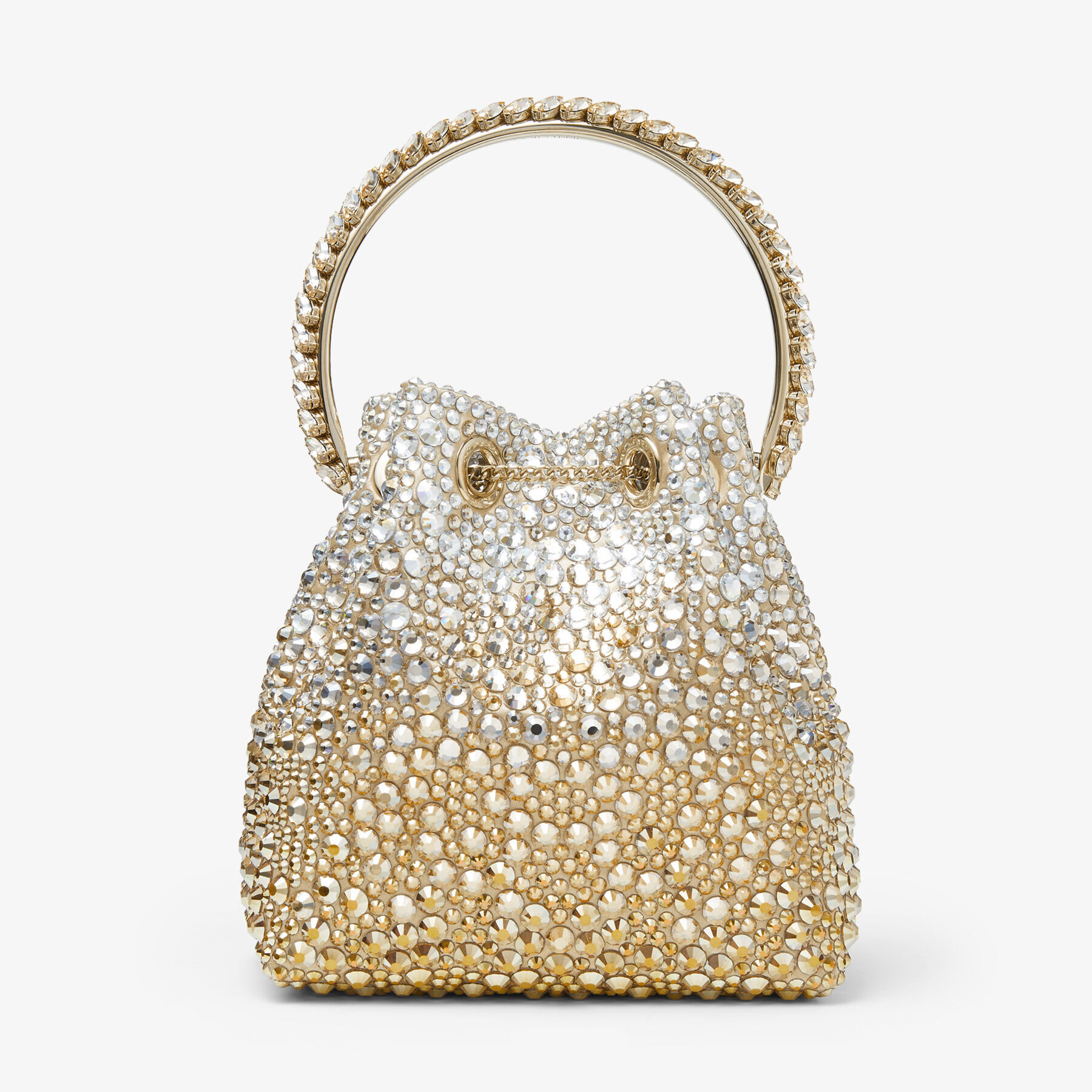 Bon Bon
Gold Satin Bag with Crystals - 6