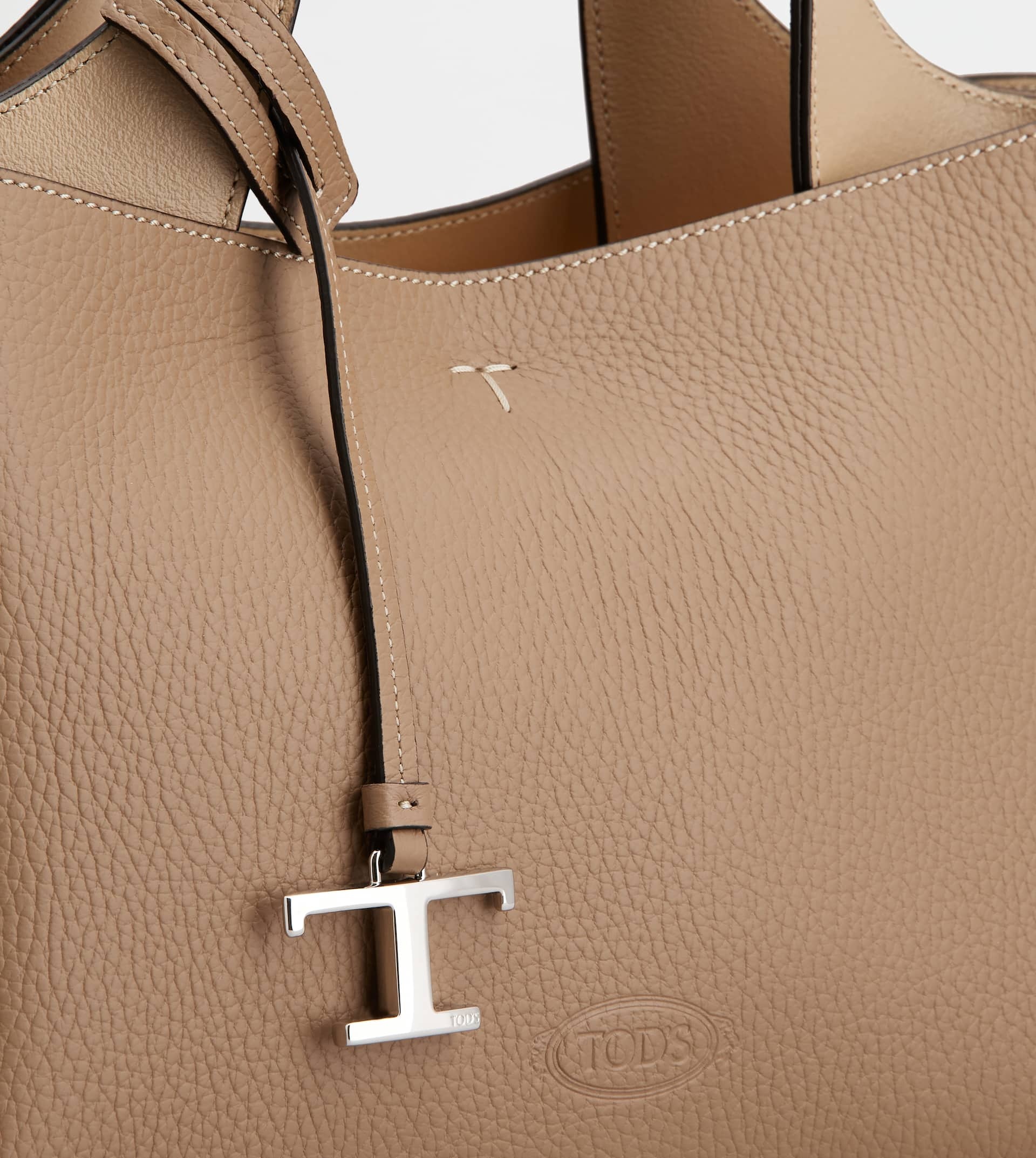 BAG IN LEATHER MINI - BROWN, NATURAL - 5