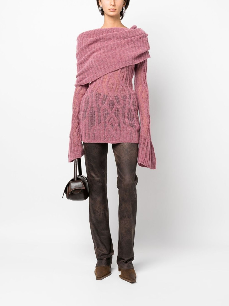 MISBHV washed-effect flared trousers outlook