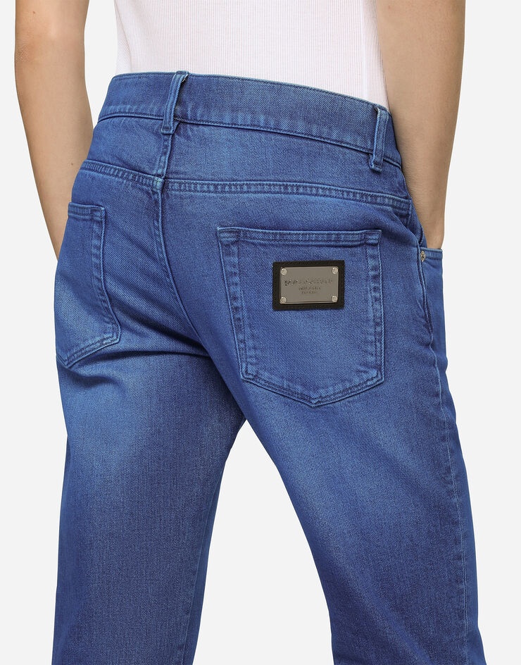 Skinny overdyed stretch jeans - 4
