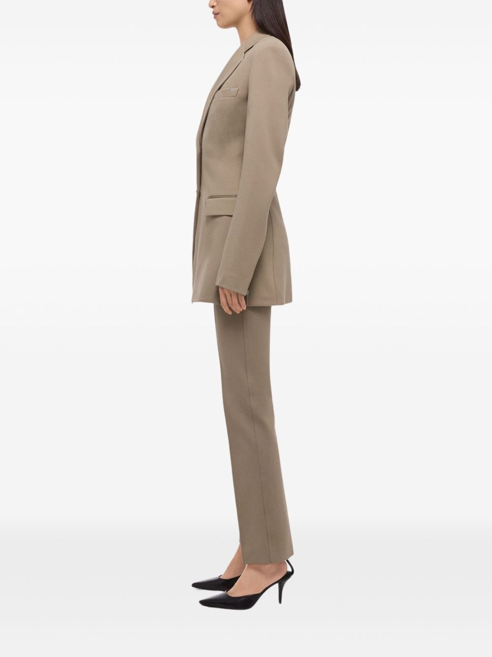 zip-detailed blazer - 3