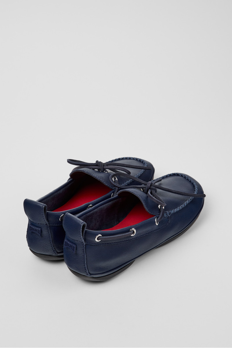 CAMPERLAB Blue Leather Ballerinas for Women. outlook