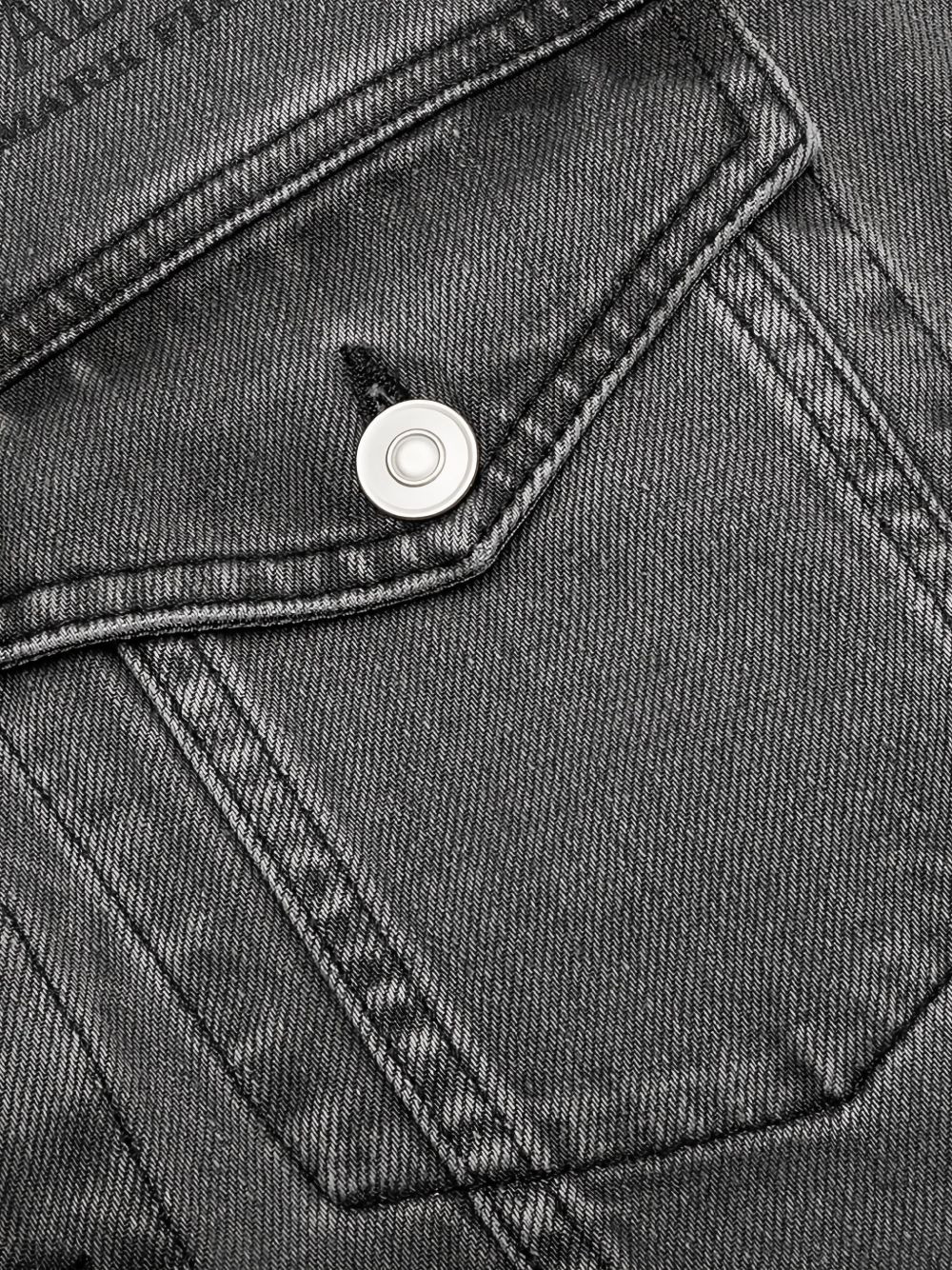 Mark Flood-print denim jacket - 4