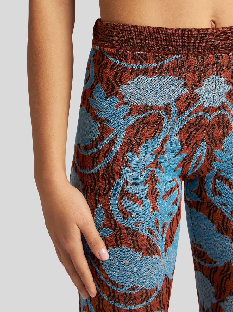 KNIT JACQUARD TROUSERS - 4