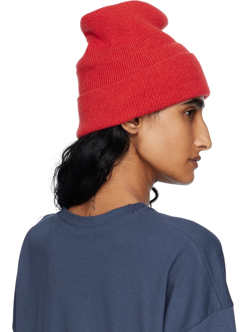 Red Whit Beanie - 3