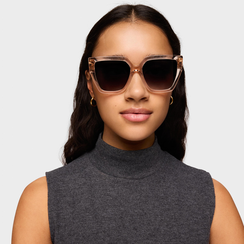 TOUS Beige Sunglasses TOUS Square Icon outlook