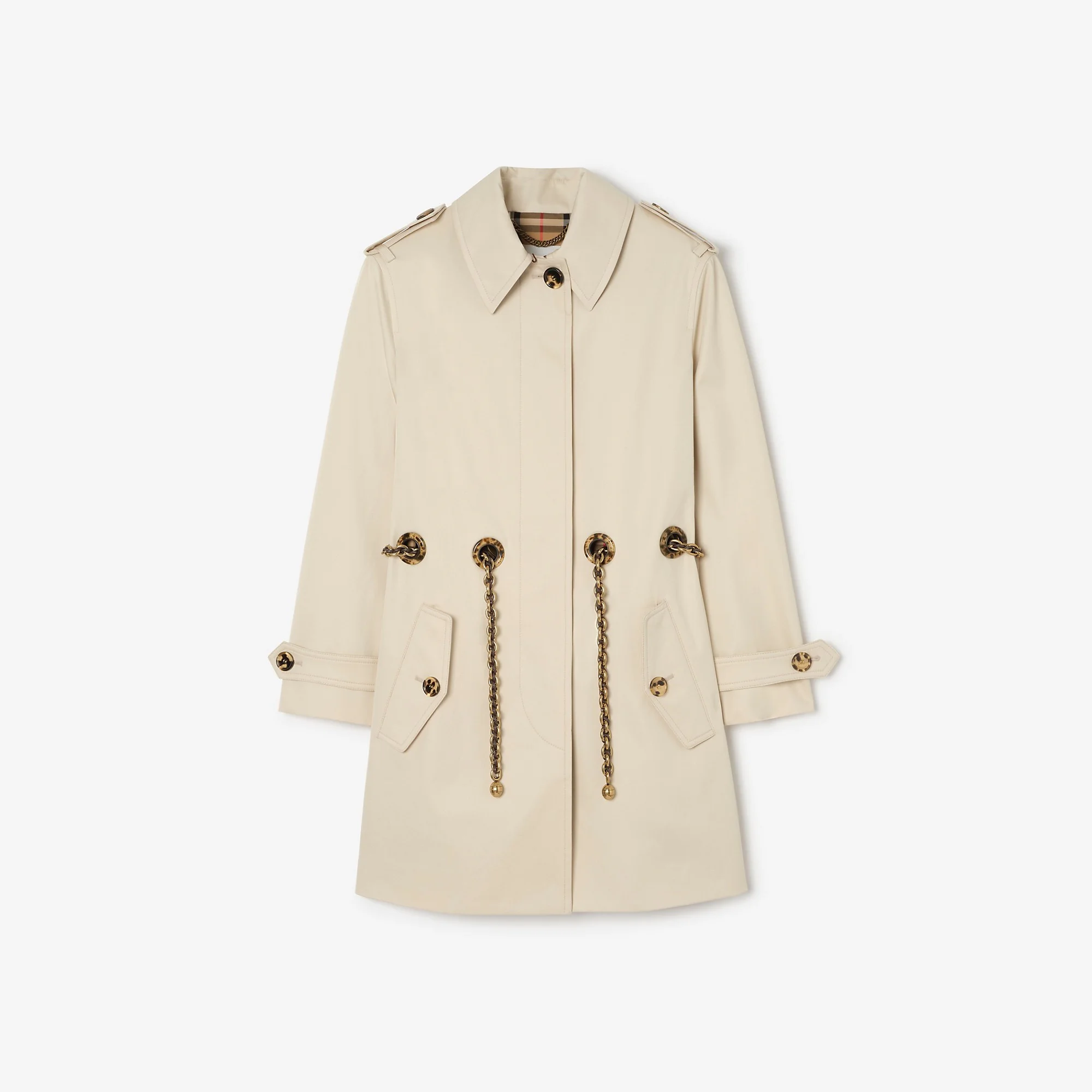 Short Gabardine Stonehaven Car Coat - 1