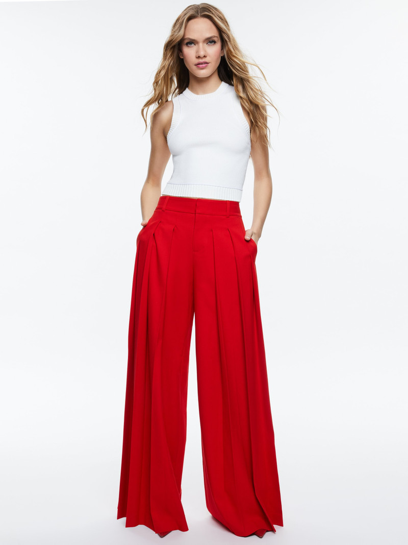 SIMON HIGH RISE WIDE LEG PLEATED TROUSER 3