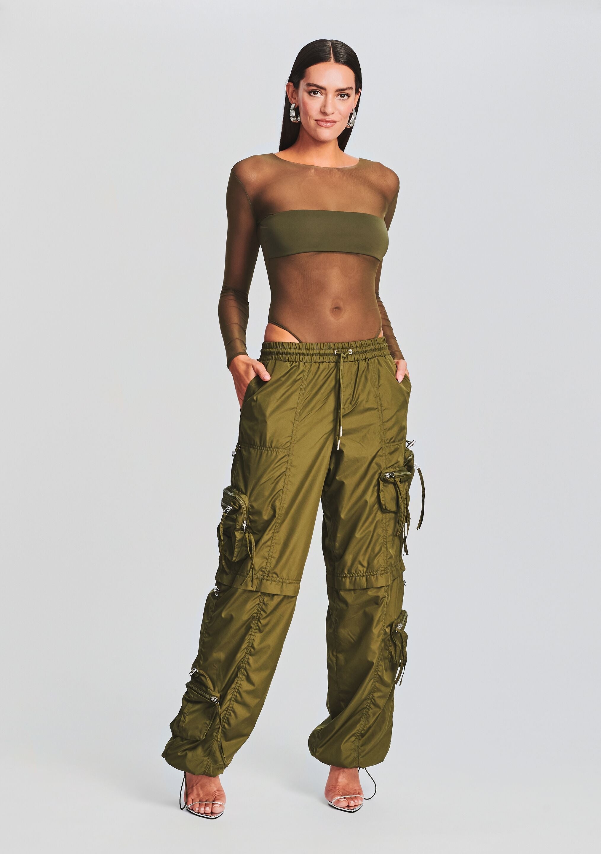 ALBA RUCHED CARGO PANT - 2