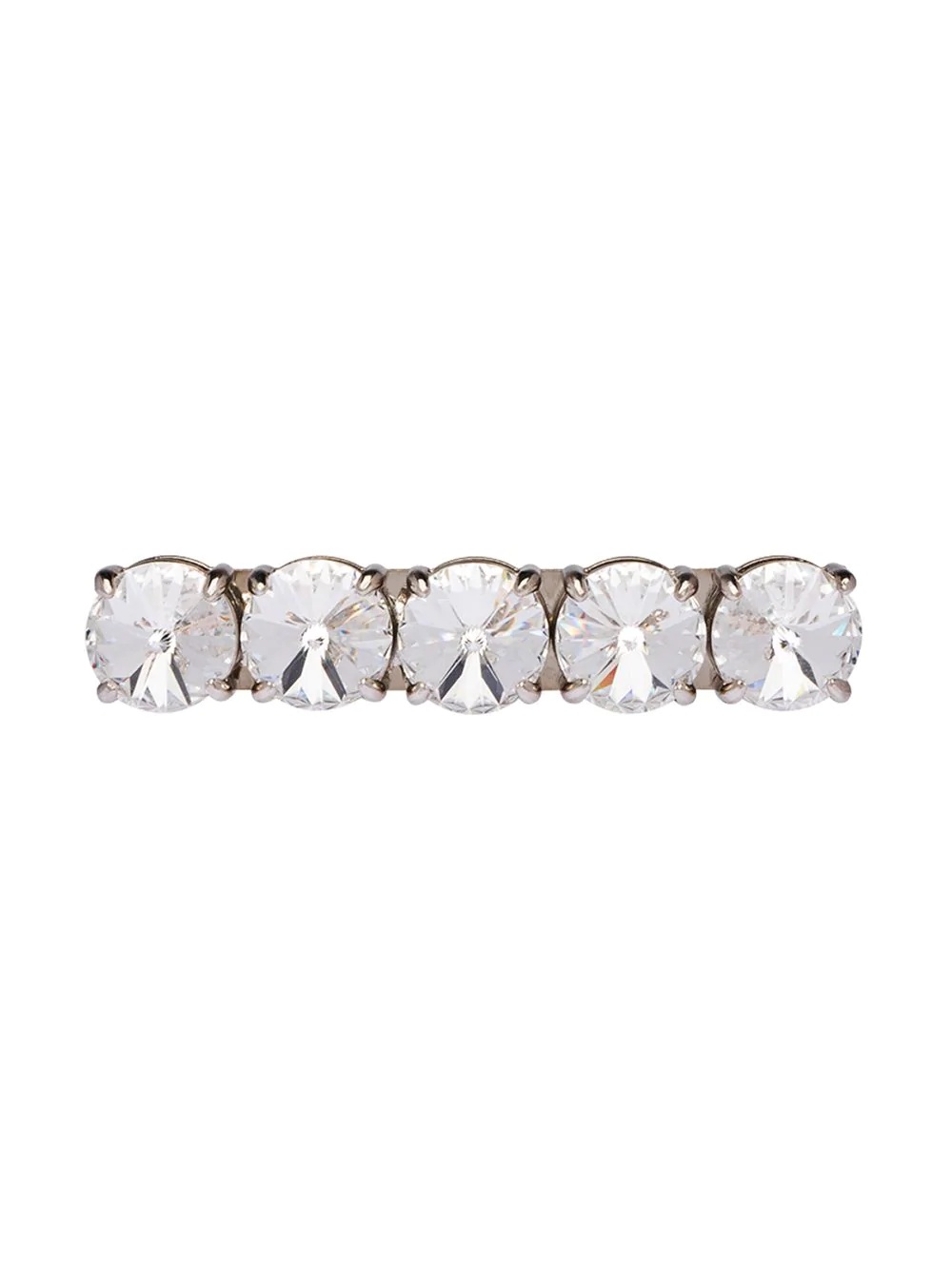 crystal-embellished hair clip - 1