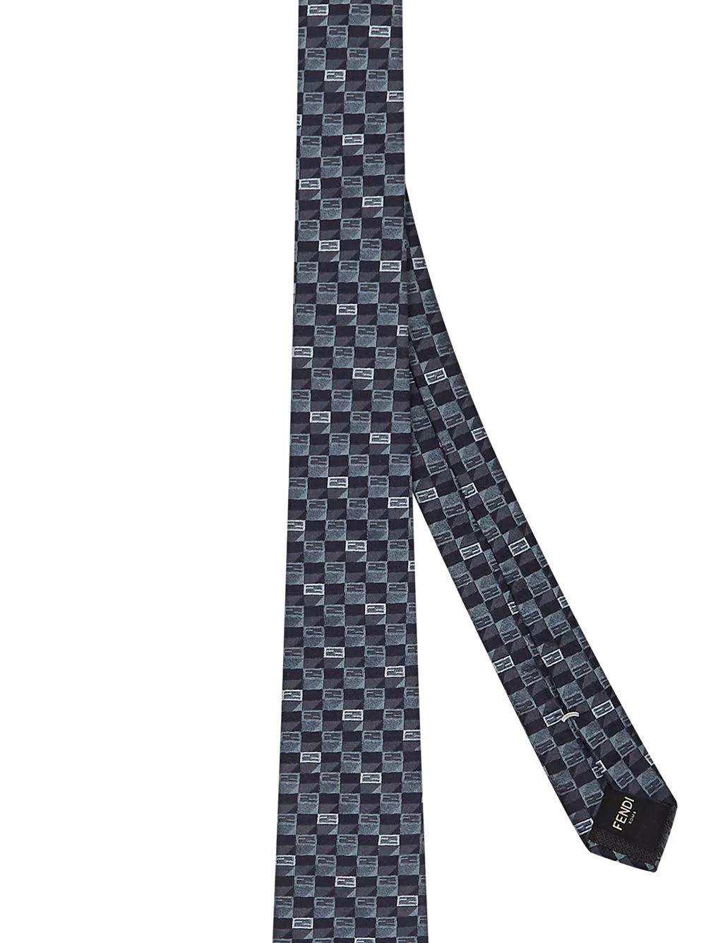 micro FF logo-print tie - 2