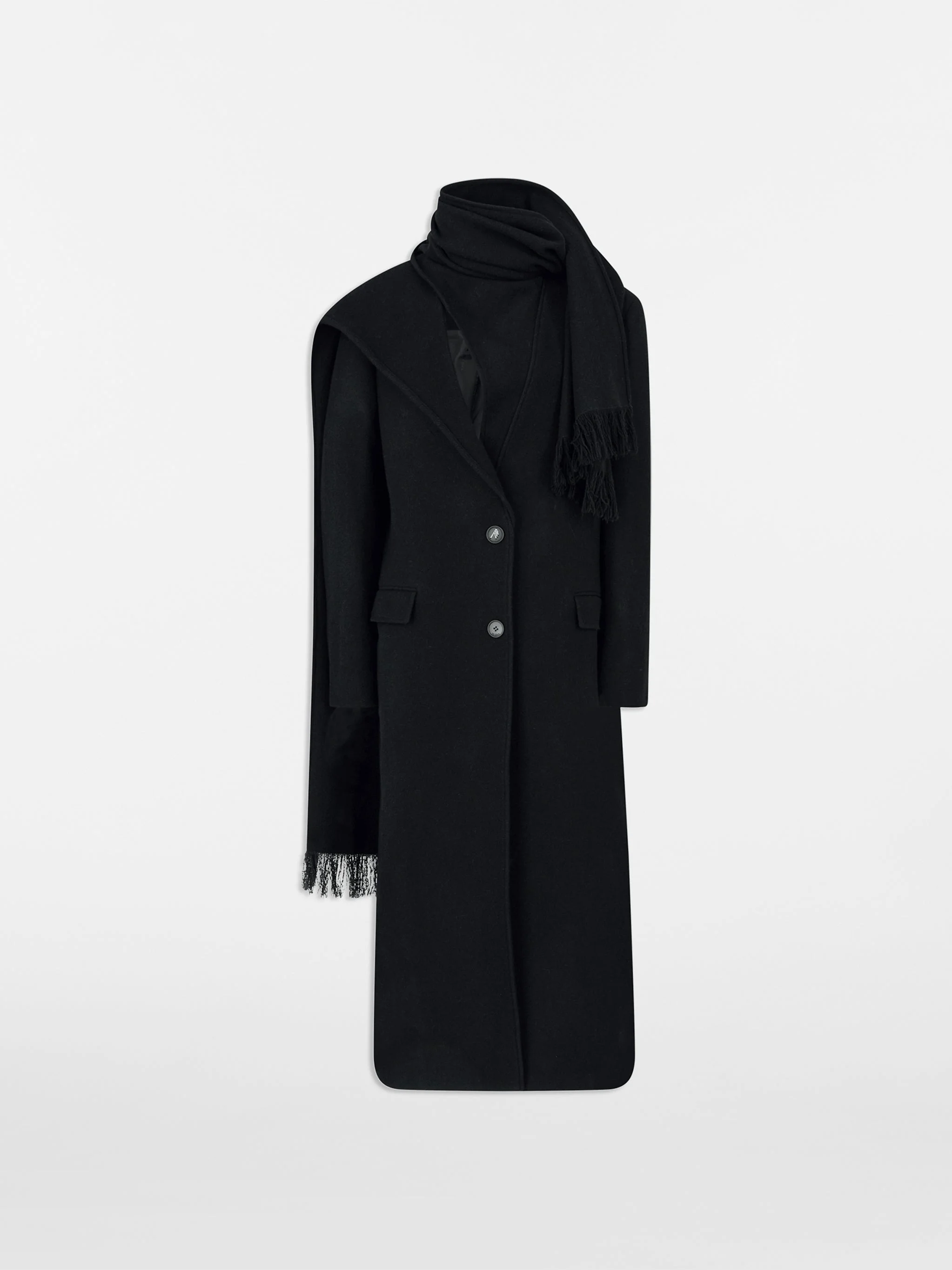 BLACK LONG COAT - 1