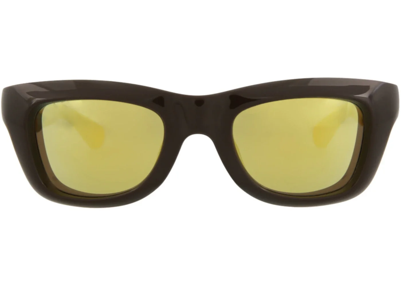 Bottega Veneta Square-Frame Injection Sunglasses Brown Brown Gold (BV1183S-30013672-002) - 1