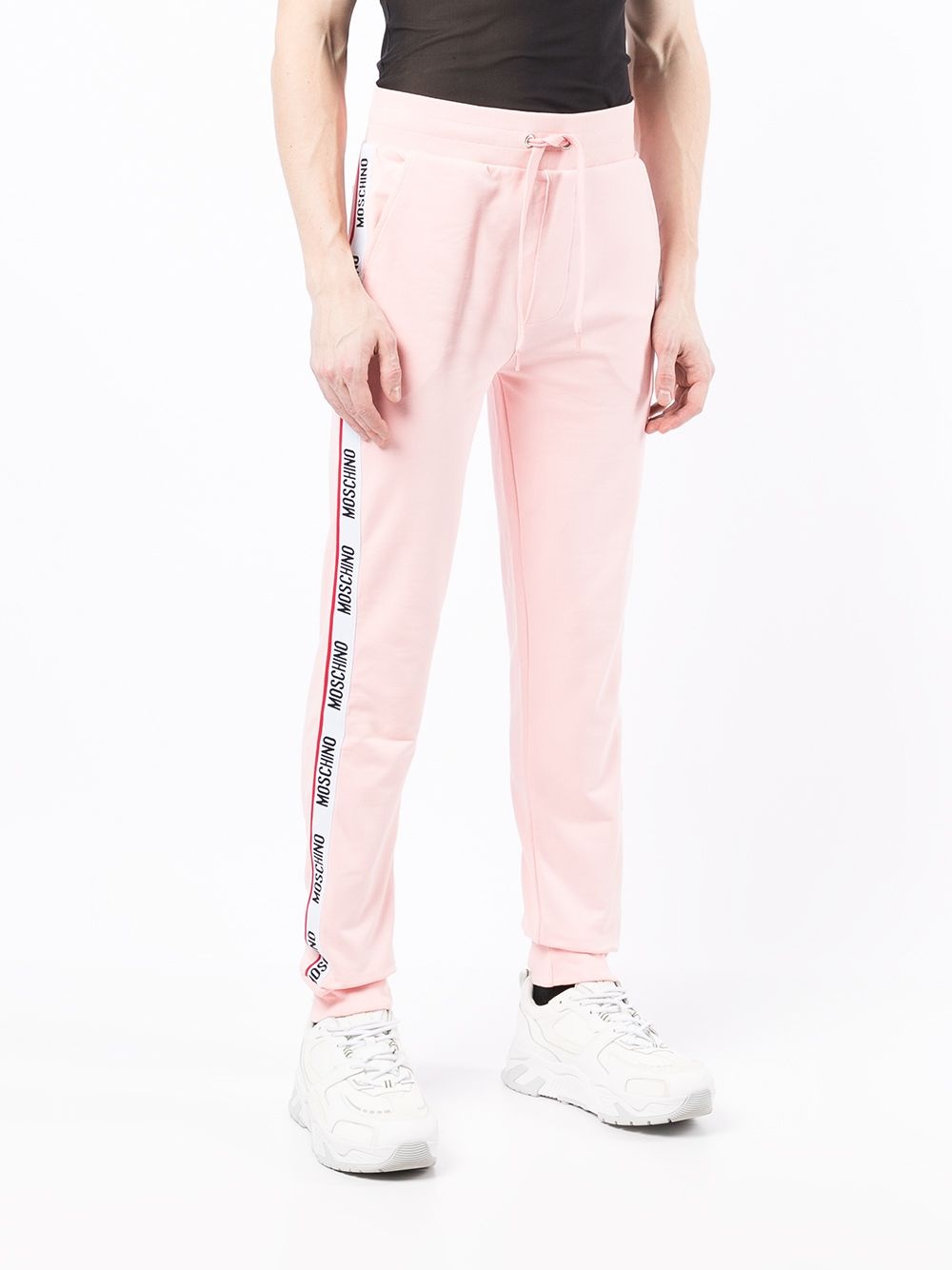 logo-tape sweatpants - 3