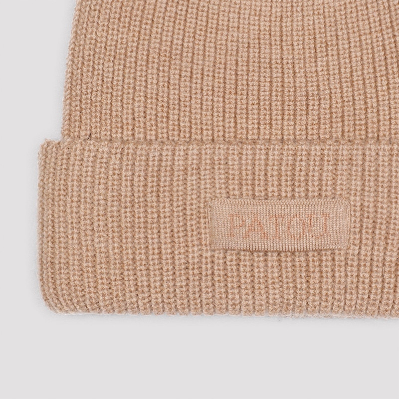 PATOU Patou Knitted Ribbed Beanie Hat outlook