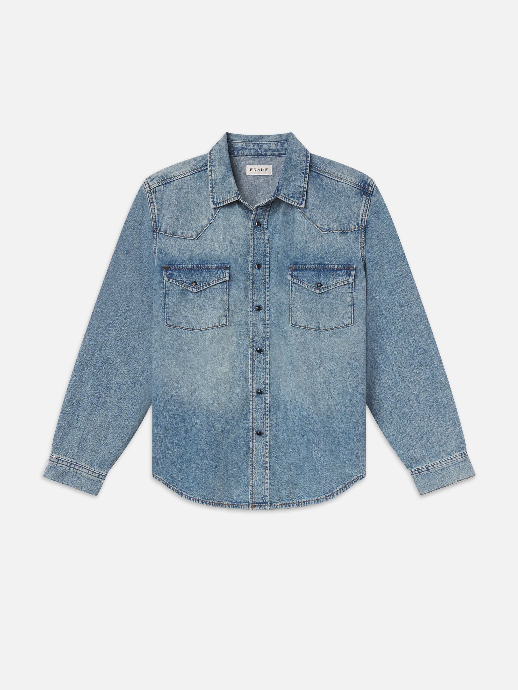 Western Denim Shirt in Fantasy - 1