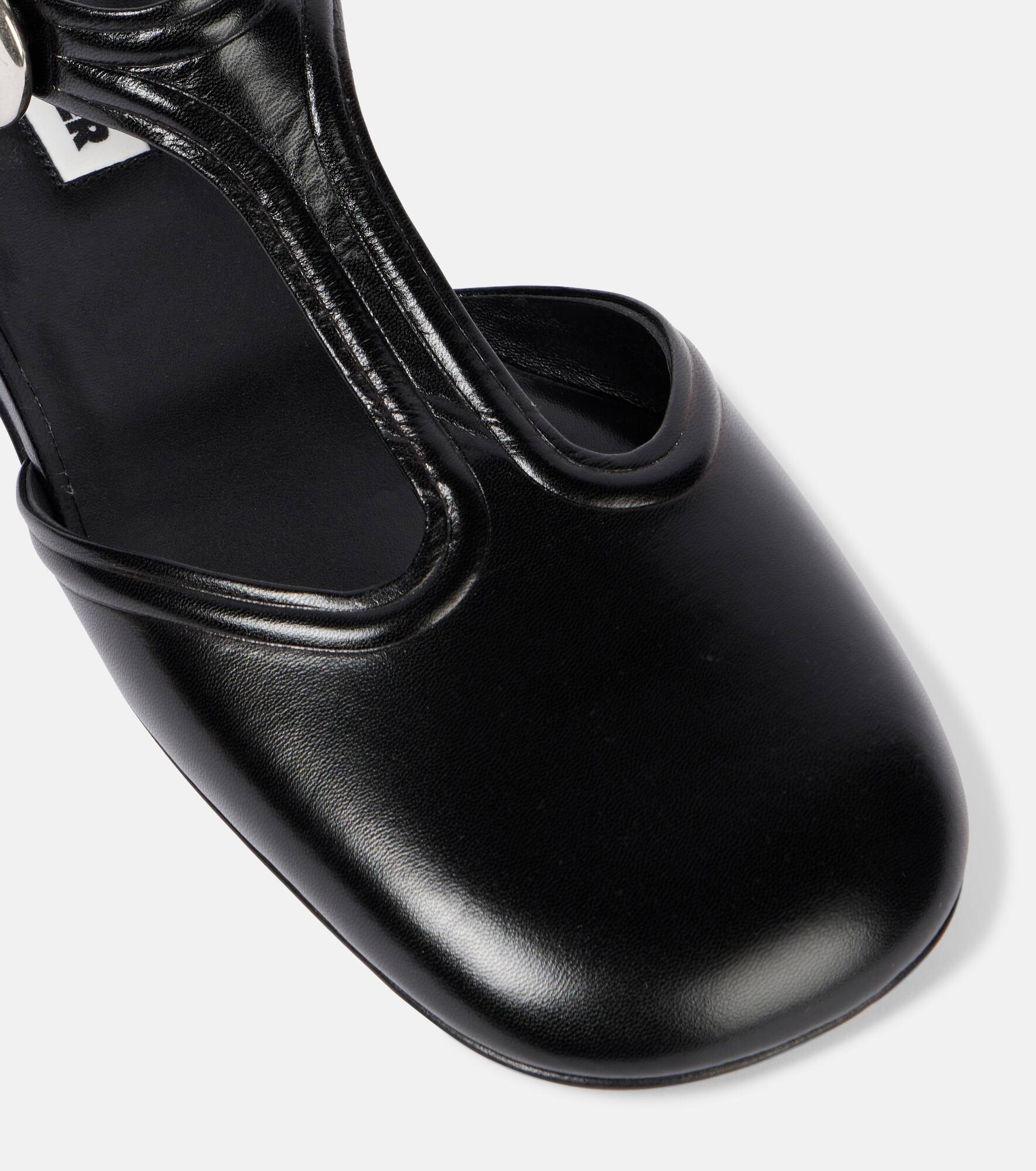 Leather Mary Jane flats - 5