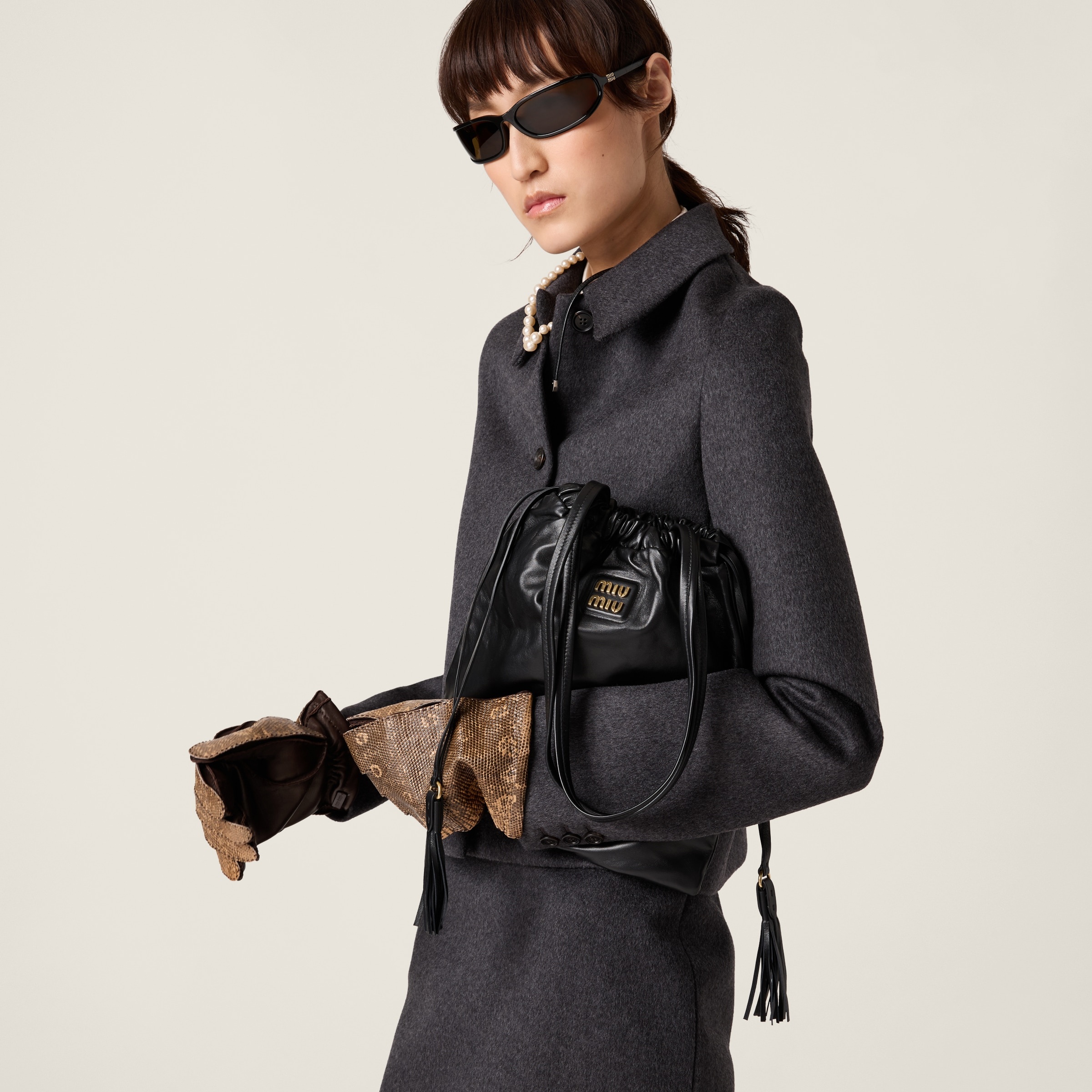 Miu Miu Joie nappa leather bag | REVERSIBLE