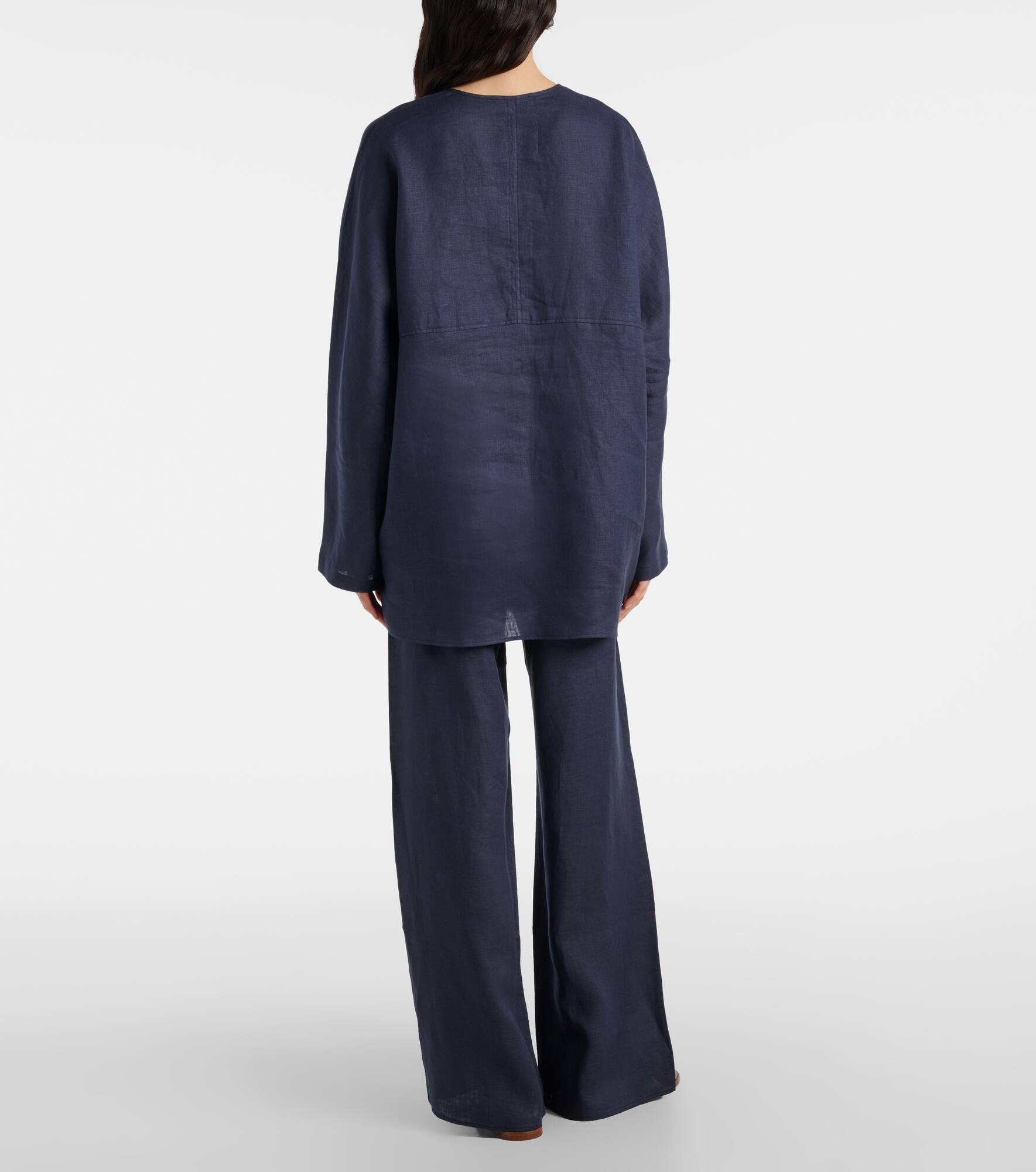 Oversized linen top - 3